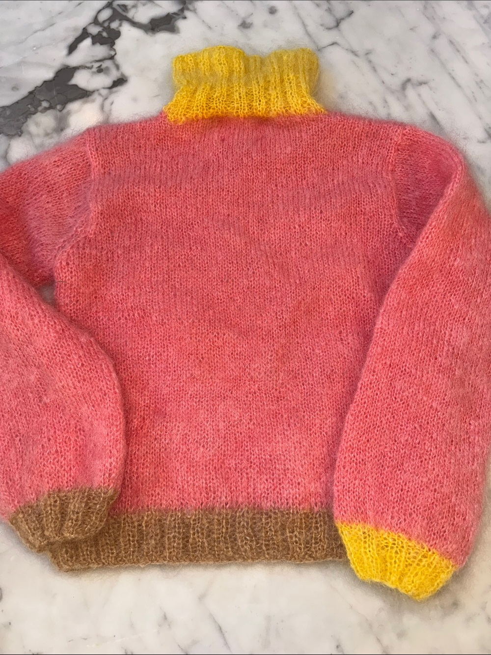 Rose Carmine Mohair Sweater